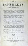 QUAKERS.  A Particular Account of the . . . Sufferings and Oppressions of the . . . Quakers. 1680 + FOTHERGILL. Five Pamphlets. 1775?
